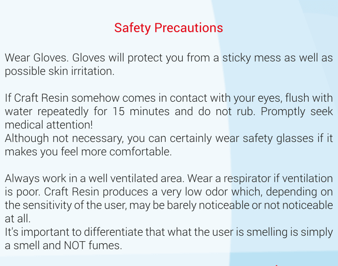 Are there any safety measures I should take when using epoxy resin? - Craft Resin UK