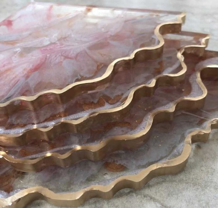 Finishing The Edges Of Epoxy Resin Coasters And Top Coating: - Craft Resin UK