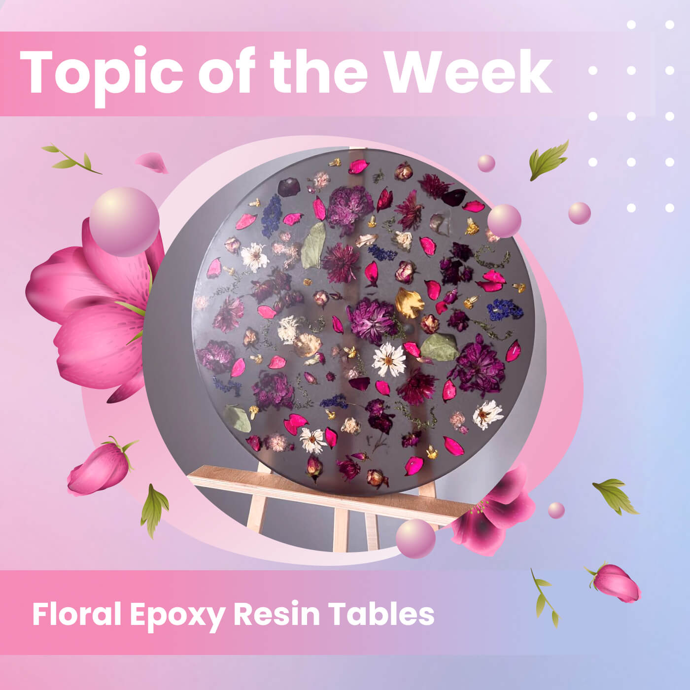 Floral Epoxy Resin Tables: A Statement of Modern Design - Craft Resin UK