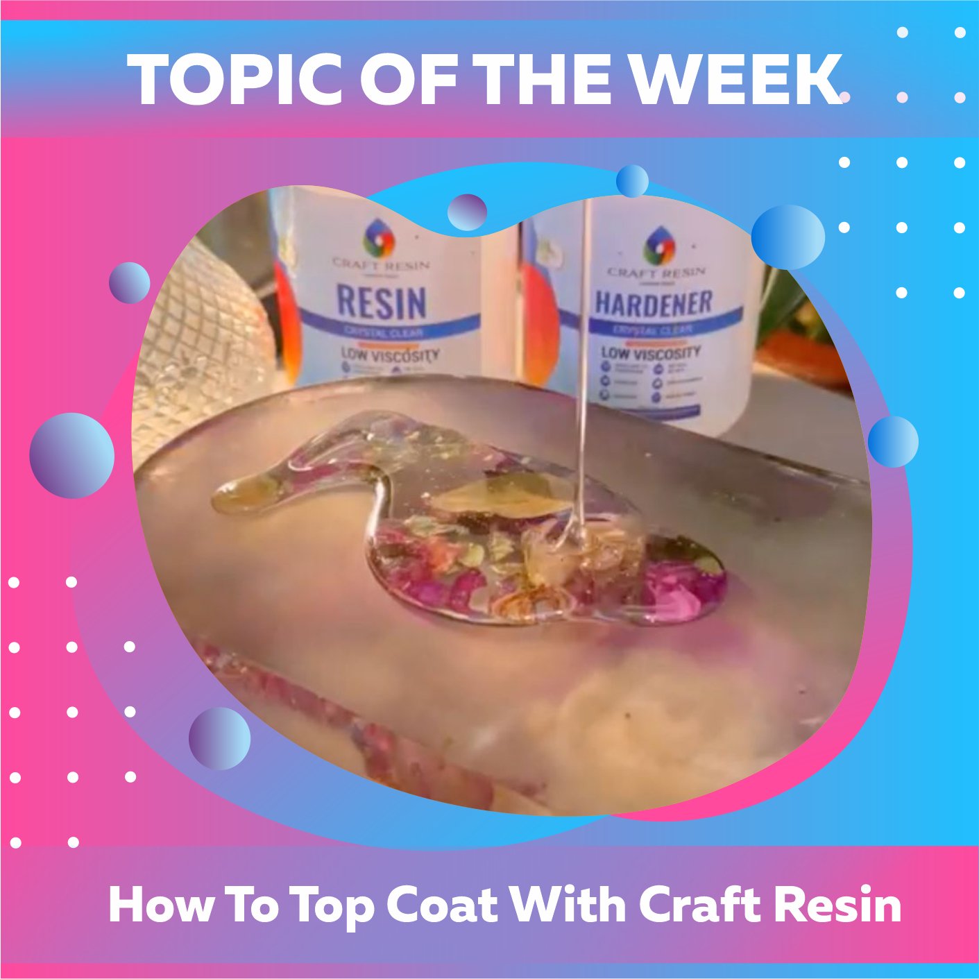 How To Top Coat With Craft Resin - Craft Resin UK