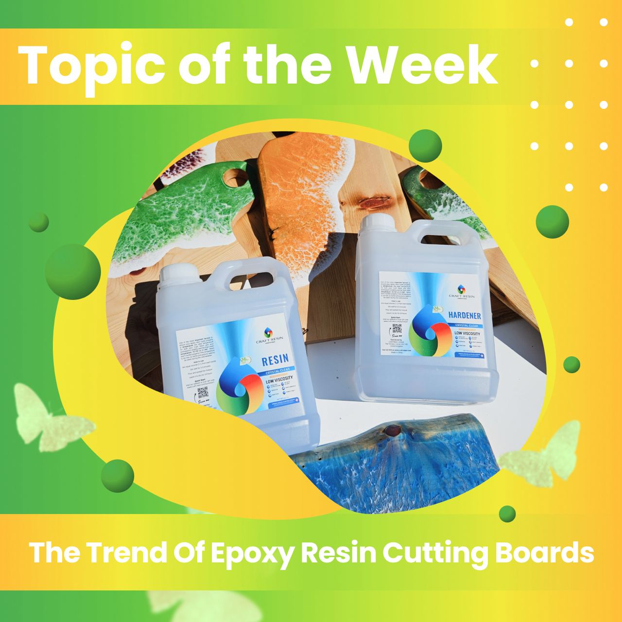 The Trend of Epoxy Resin Cutting Boards - Craft Resin UK
