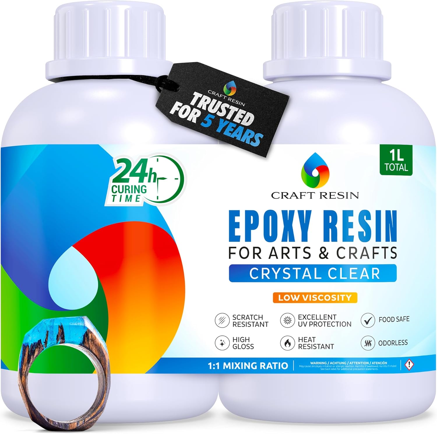 Craft Resin Arts & Crafts Epoxy – 1L - Craft Resin UK