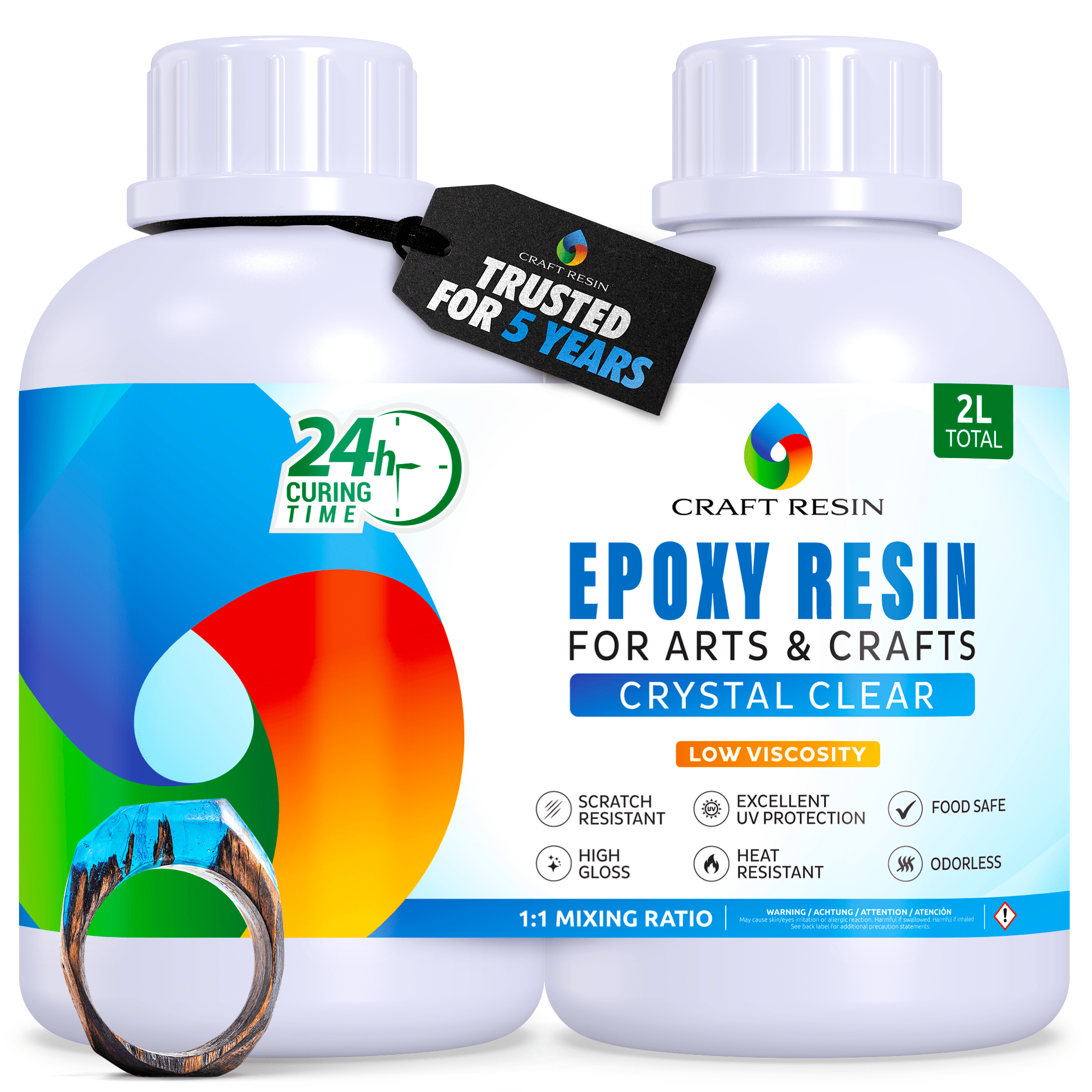 Craft Resin Arts & Crafts Epoxy – 2L - Craft Resin UK