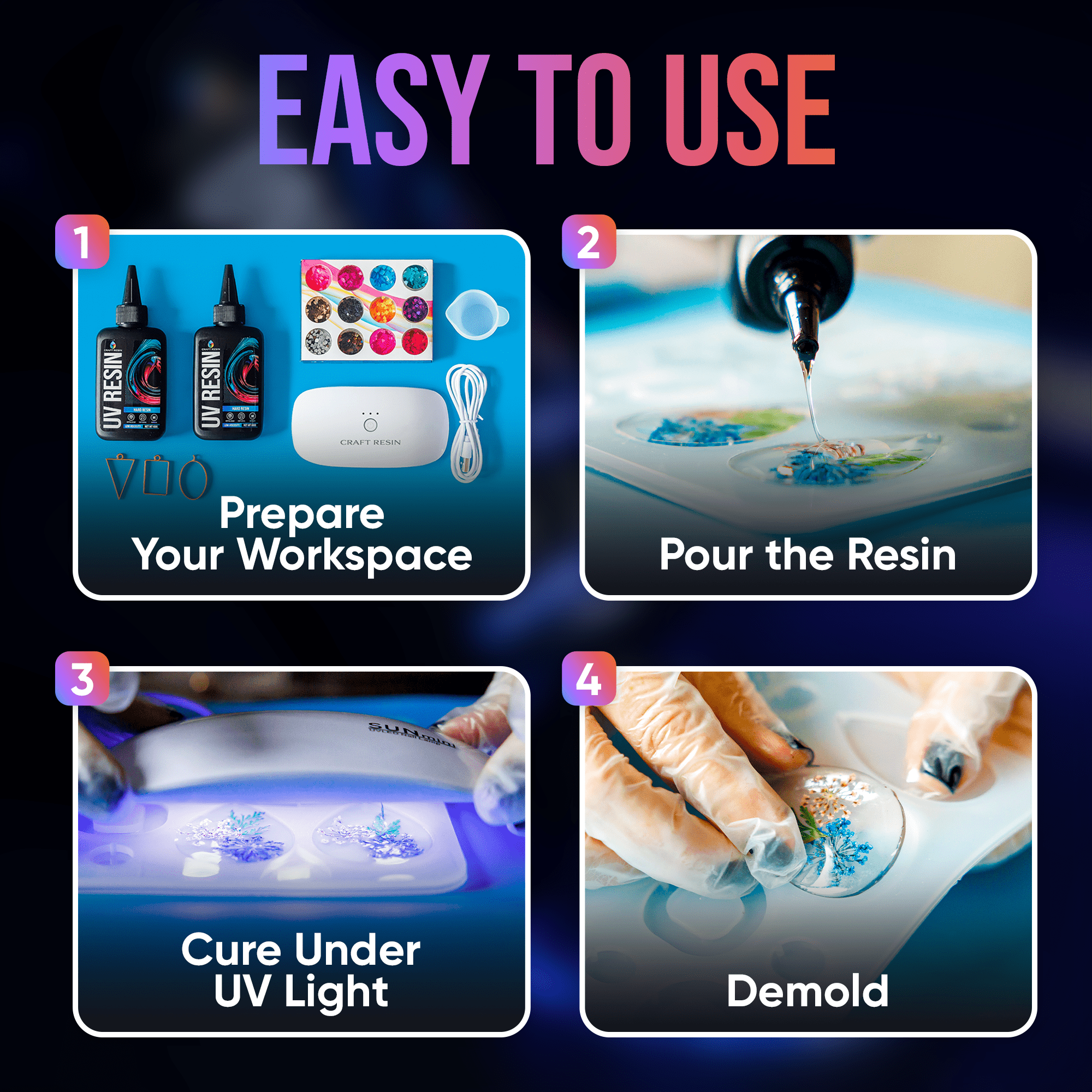 Craft Resin UV Resin - 1000g - Craft Resin UK