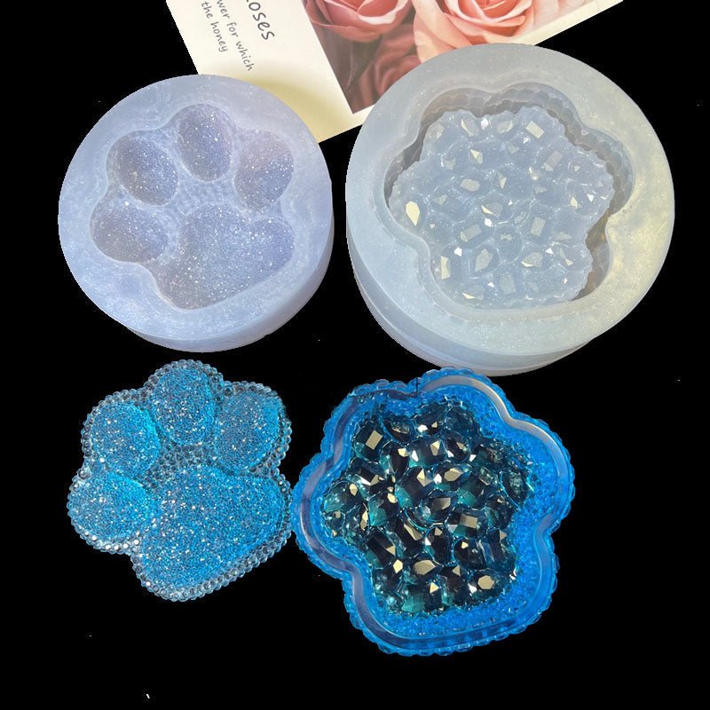 Diamond Veneer Cat Claw Storage Box Mold - Craft Resin UK