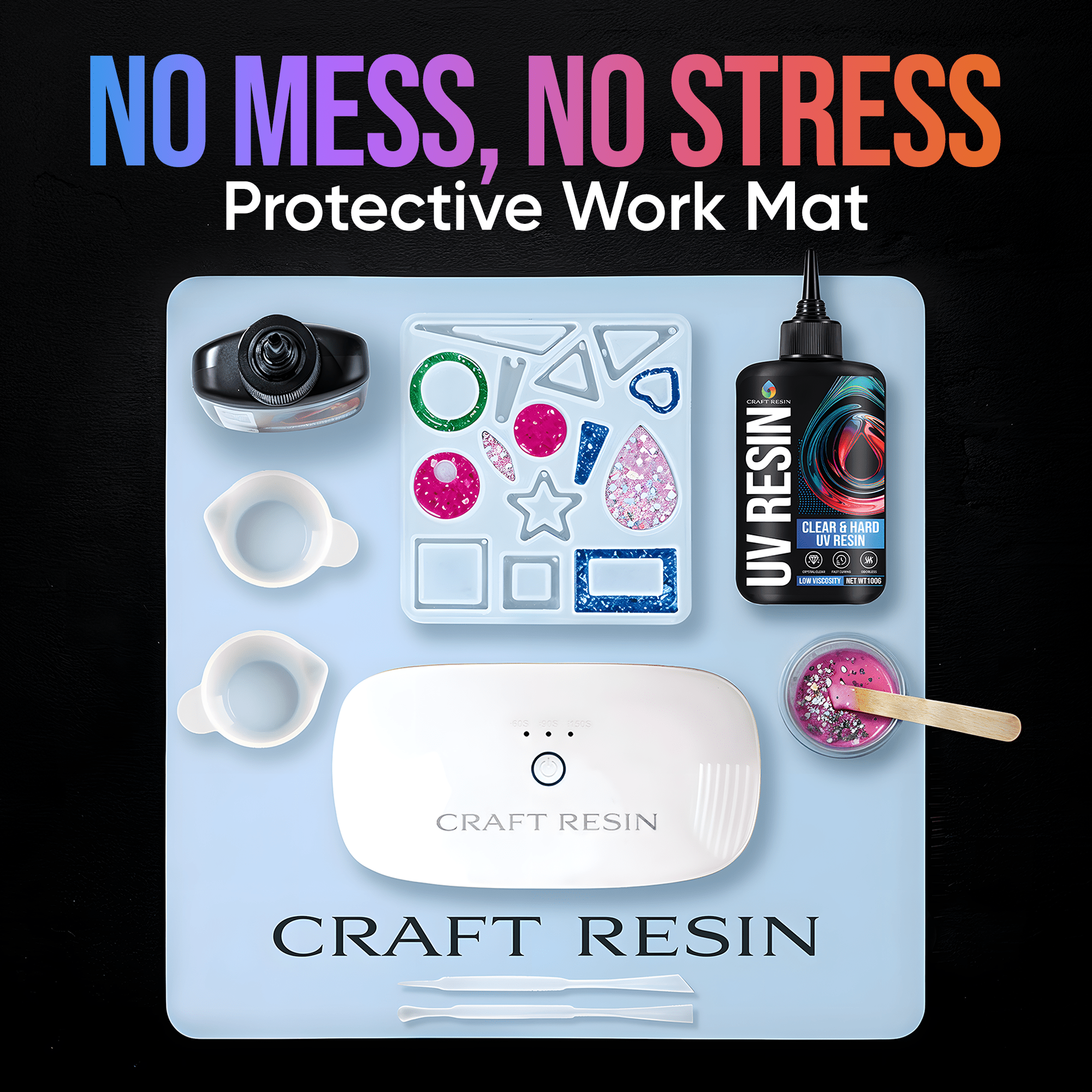 UV Resin Kit with Lamp 36W - Craft Resin UK