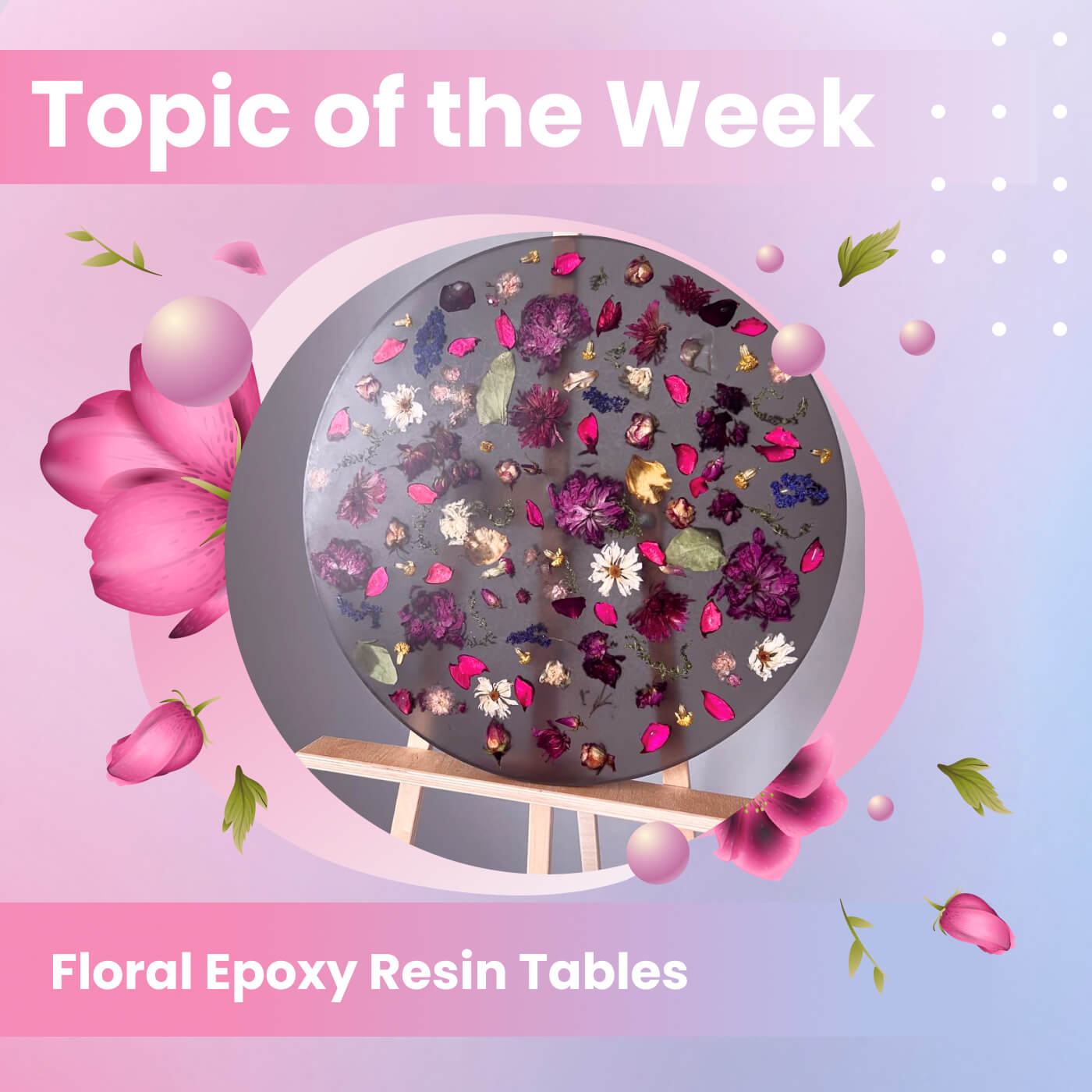Floral Epoxy Resin Tables: A Statement of Modern Design - Craft Resin