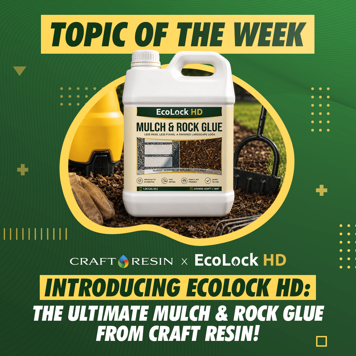 Introducing EcoLock HD: The Ultimate Mulch and Rock Glue from Craft Resin - Craft Resin UK
