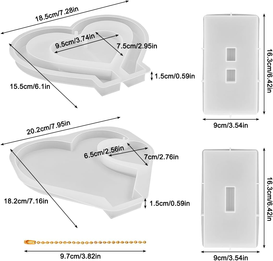 3D Photo Frame Resin Molds - set of 2 - Craft Resin UK