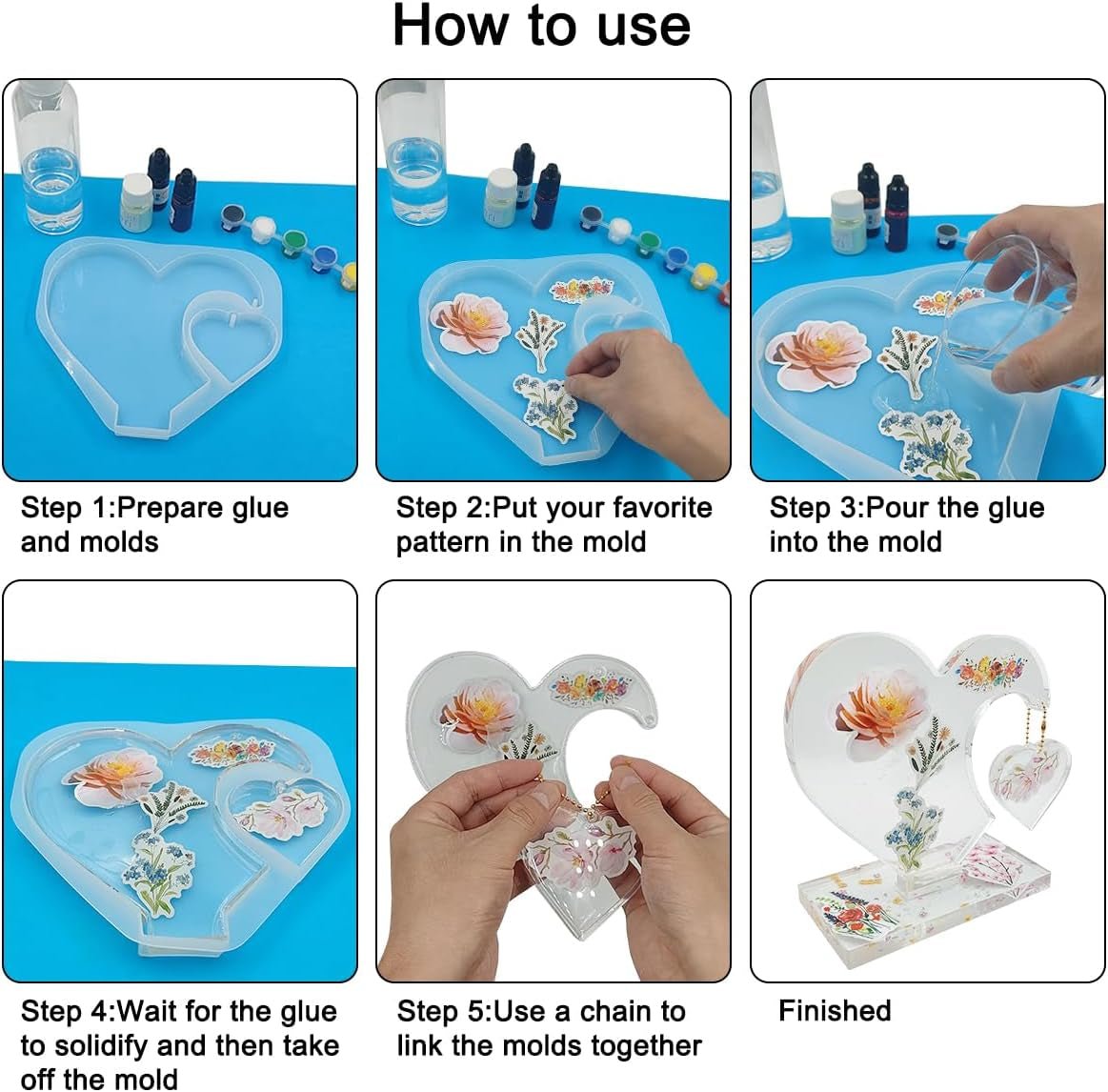 3D Photo Frame Resin Molds - set of 2 - Craft Resin UK