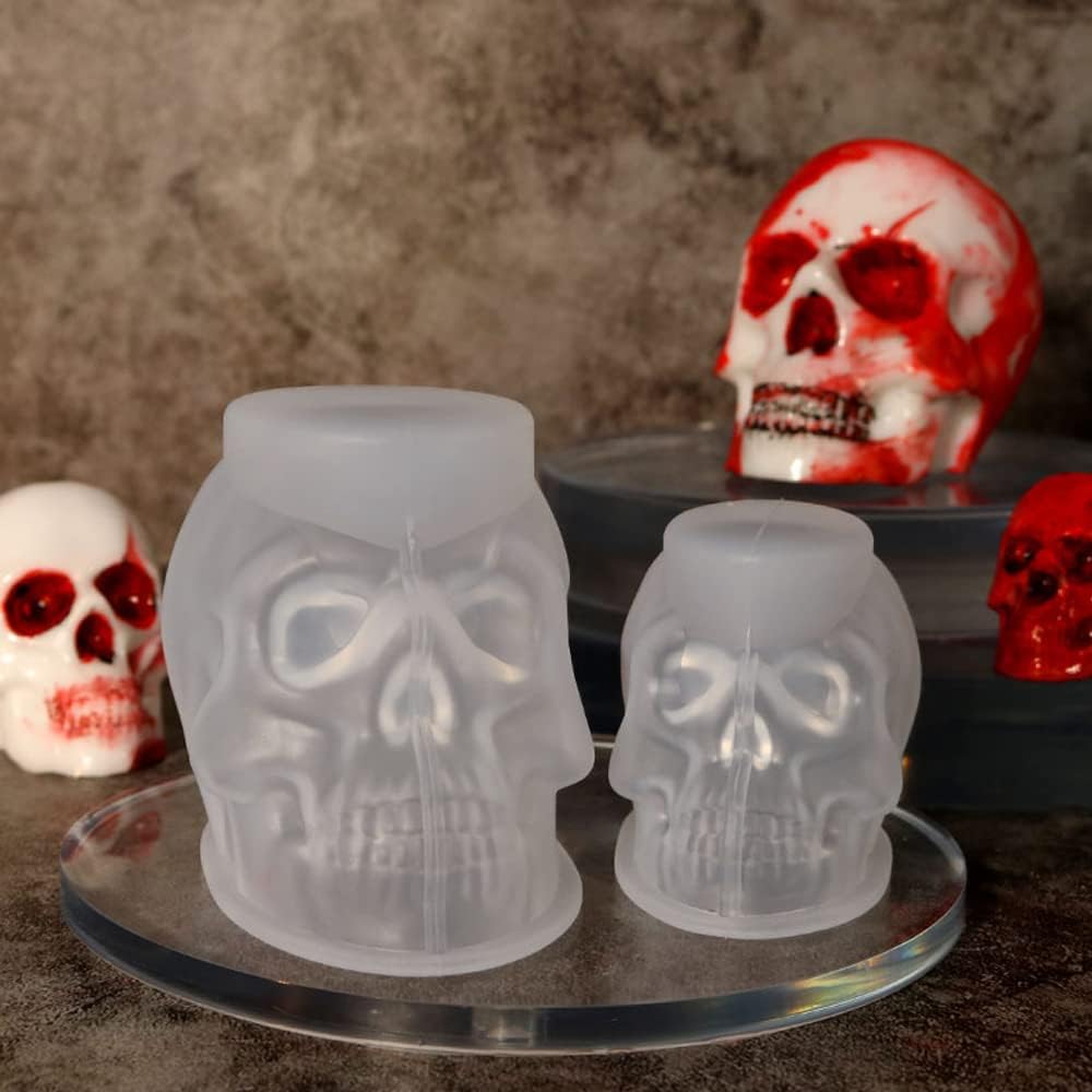 3D Skull Resin Moulds - Set of 3 - Craft Resin UK