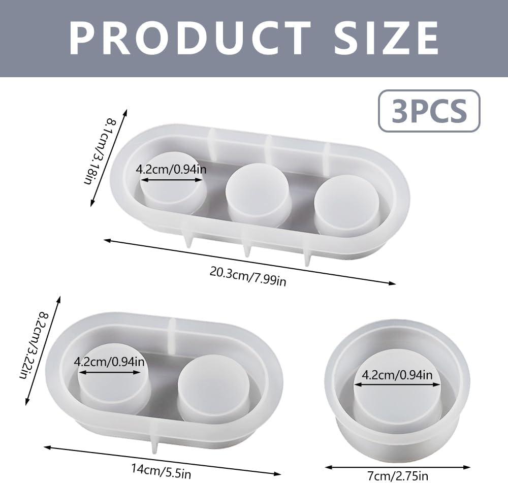 Candle Holder Resin Moulds - set of 3 - Craft Resin UK