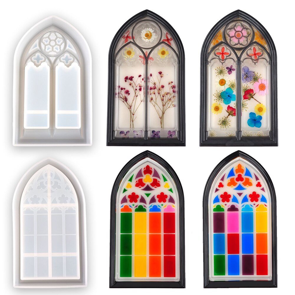 Classic Church Window Ornament Storage Tray Resin Mold - Craft Resin UK
