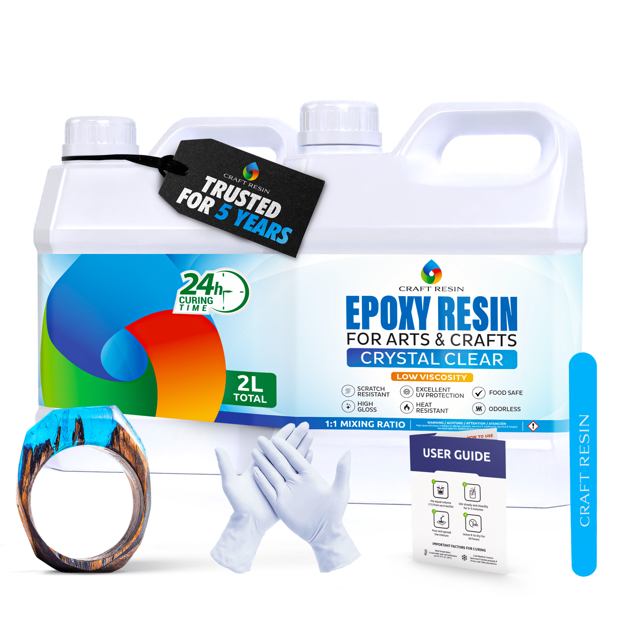 Craft Resin Arts & Crafts Epoxy – 2L - Craft Resin UK