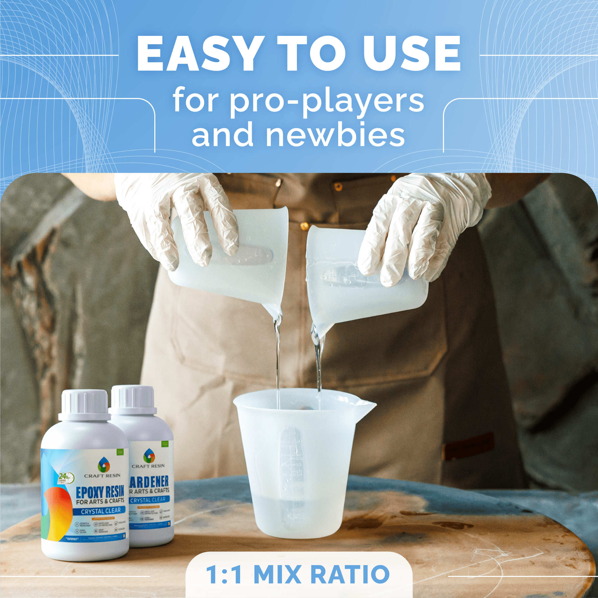 Craft Resin Arts & Crafts Epoxy – 4L - Craft Resin UK