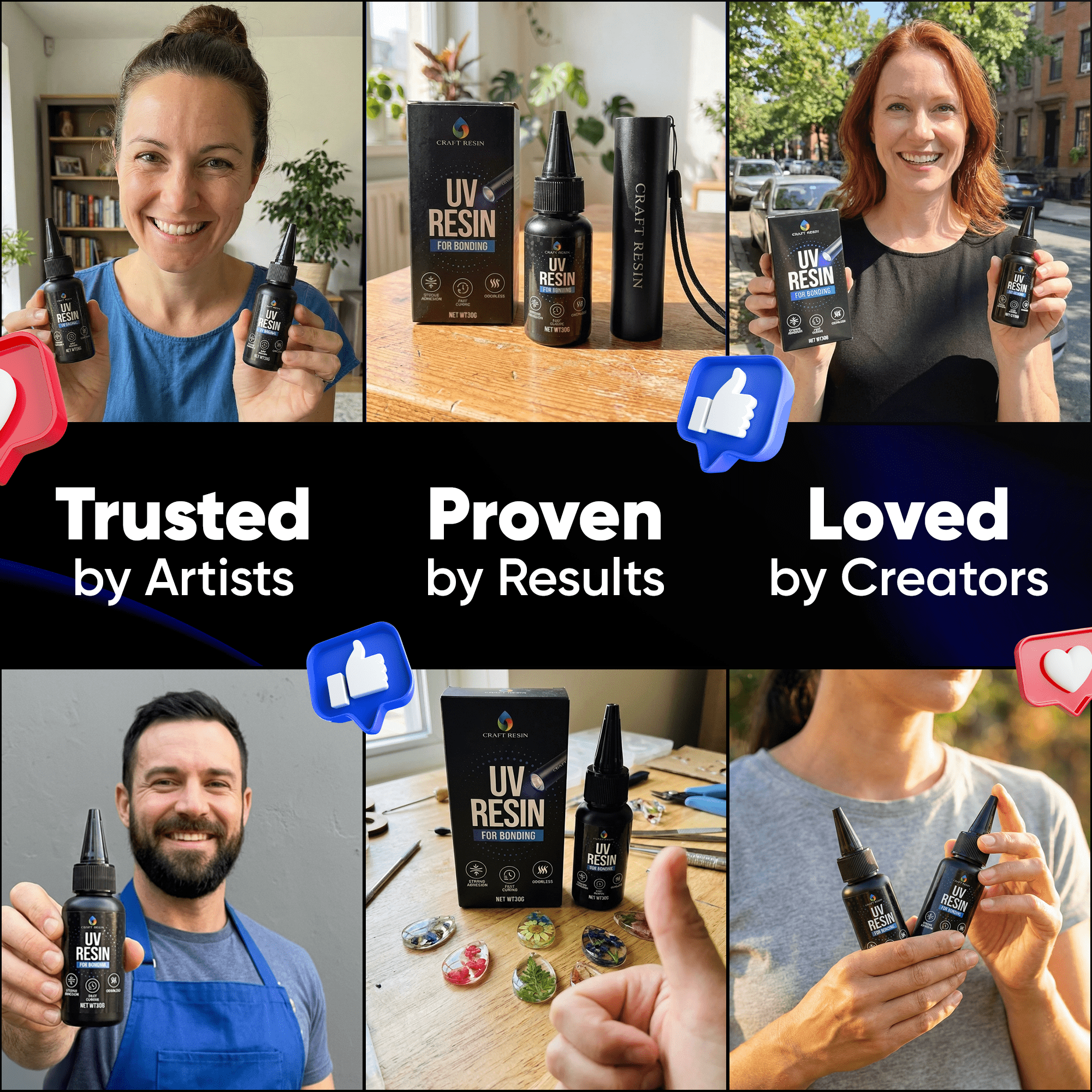 CRAFT RESIN Bonding UV with Flashlight - 30g - Craft Resin UK