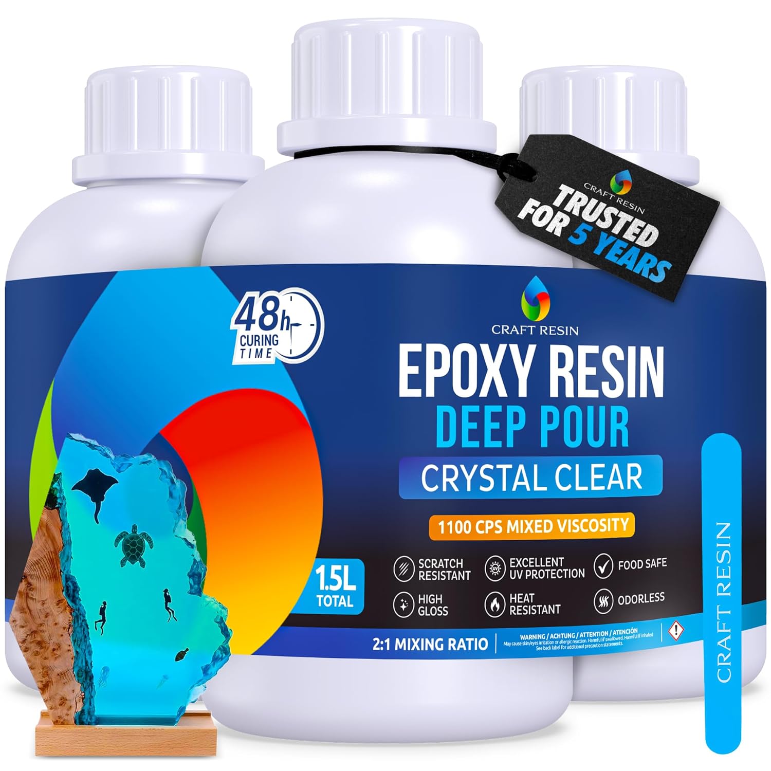 Craft Resin Deep Pour – 1.5L - Craft Resin UK