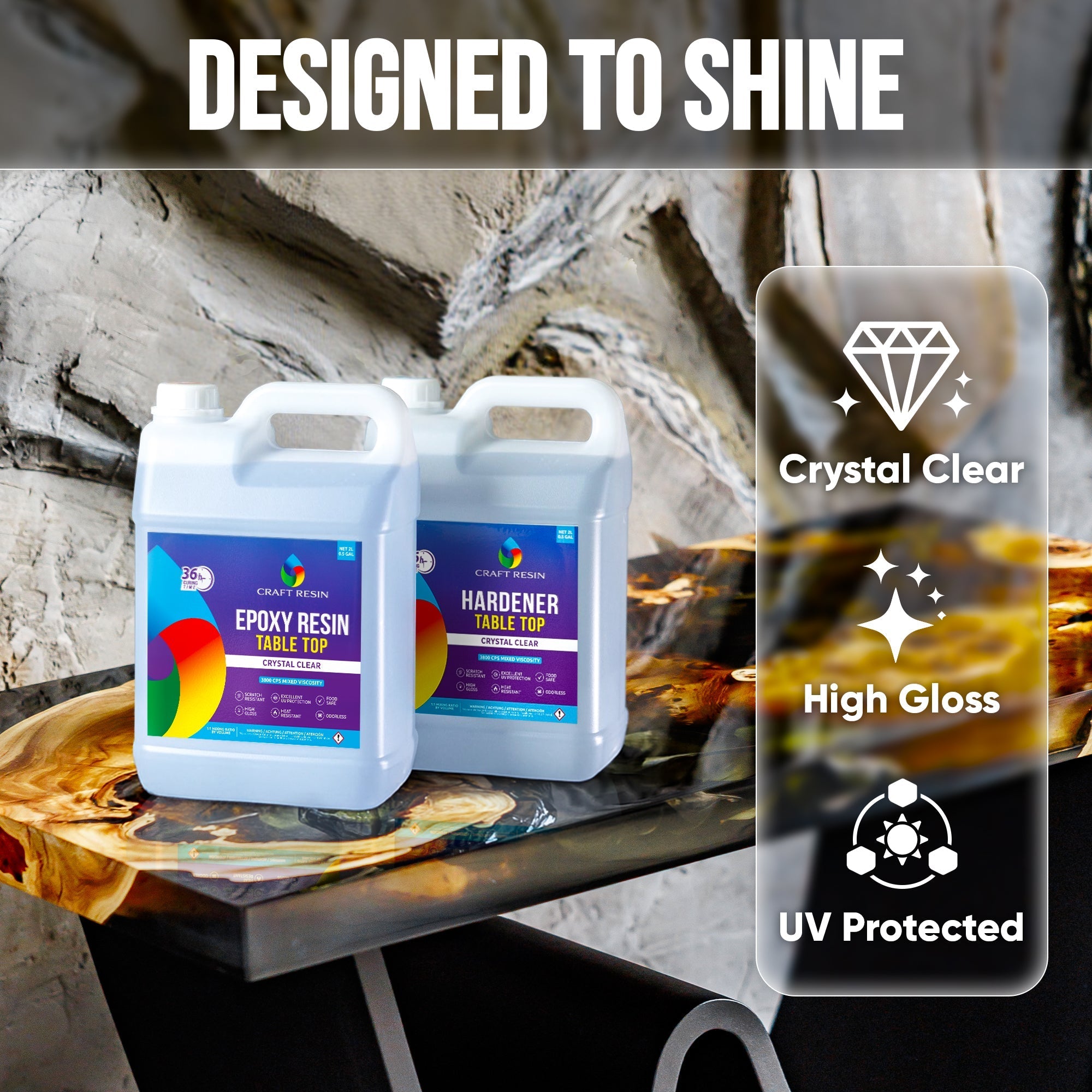 Craft Resin Table Top Epoxy – 8L - Craft Resin UK