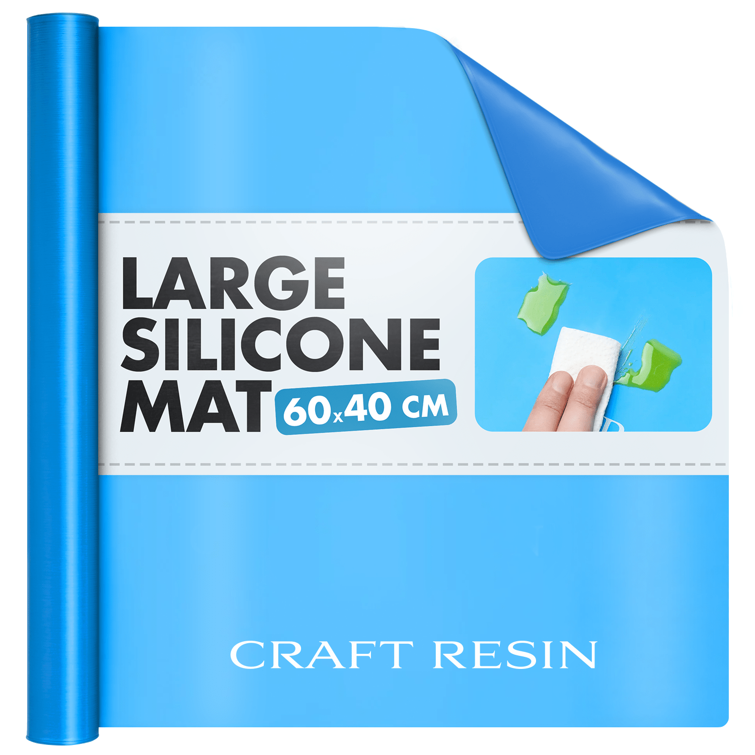 Extra Thick Silicone Craft Mat – 60x40 cm, 1.3 mm - Craft Resin UK