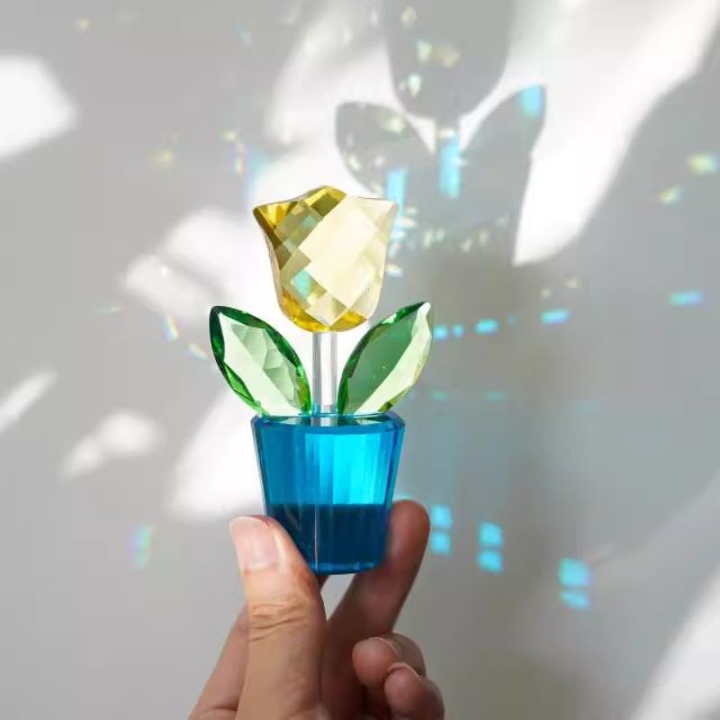Handmade Crystal Flower Pot Ornament Resin Mold - Craft Resin UK