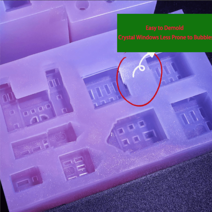 Handmade Mini Crystal Castle House Decoration Ornament Resin Molds (Not for beginners) - Craft Resin UK
