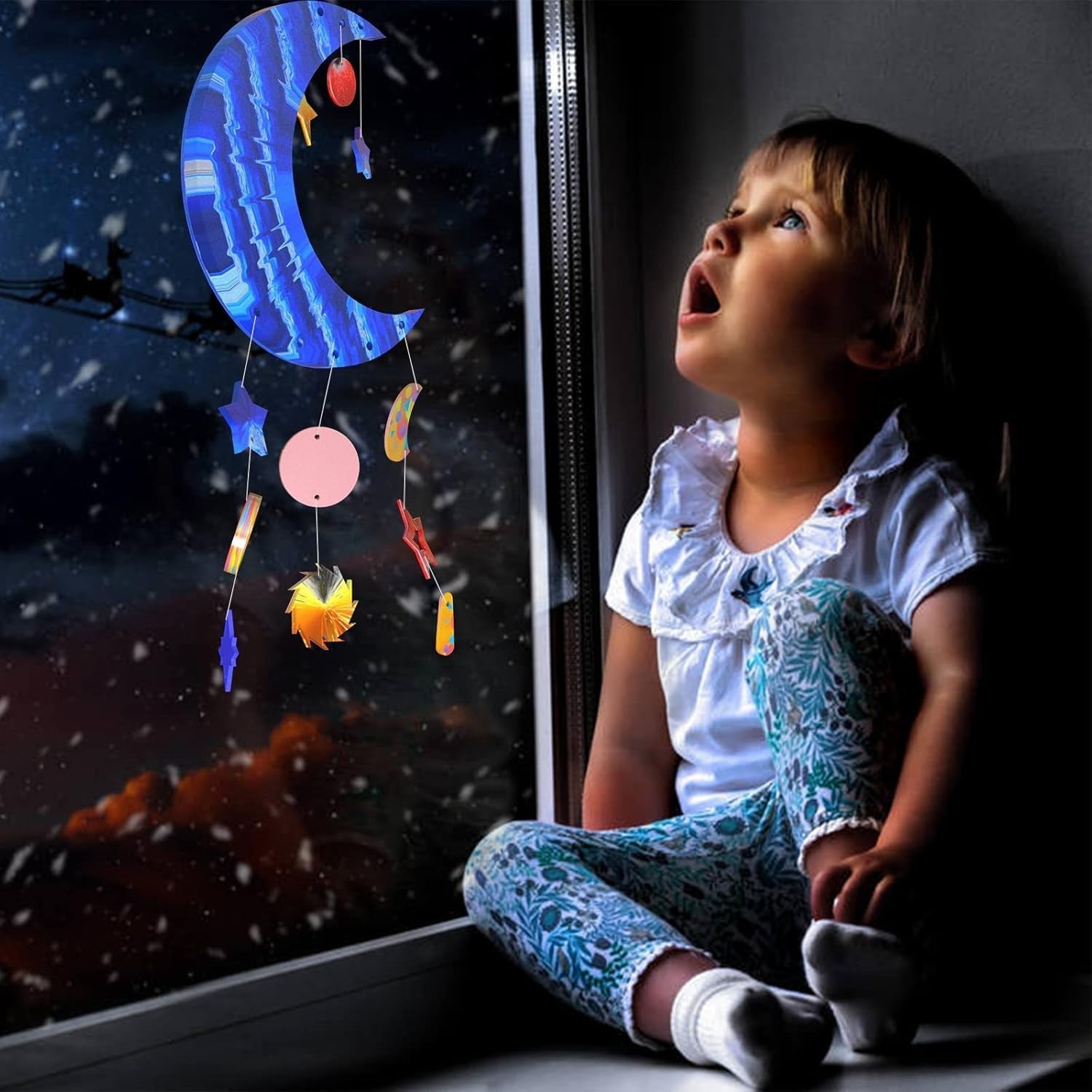 Moon Star Wind Chime Mould Set - Craft Resin UK