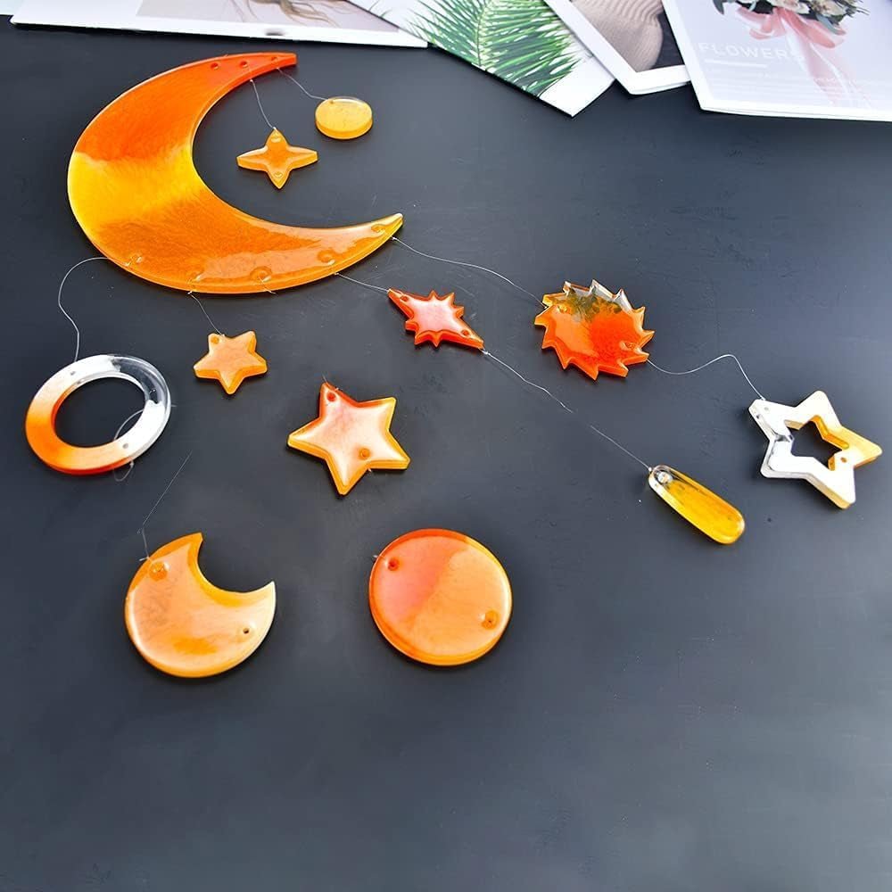 Moon Star Wind Chime Mould Set - Craft Resin UK