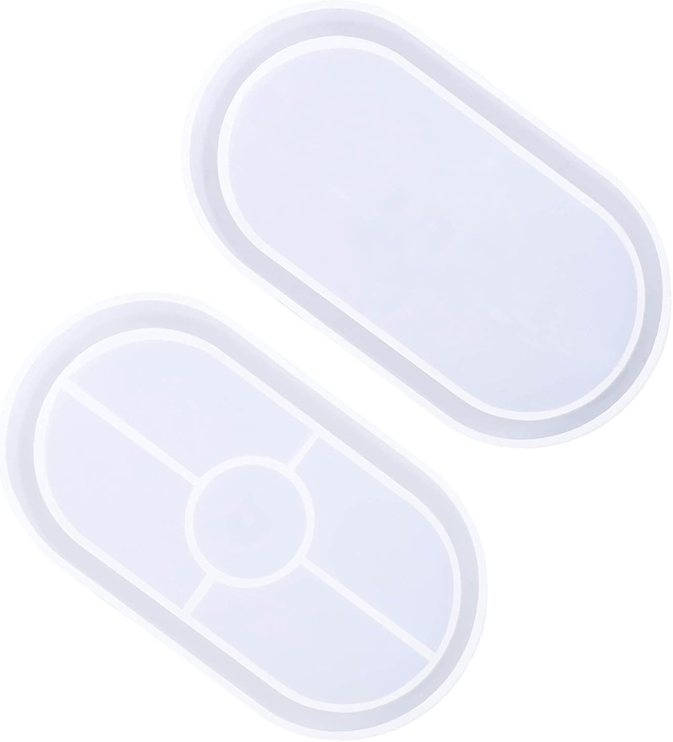 Oval Silicone Mould - Set of 2 - Craft Resin UK