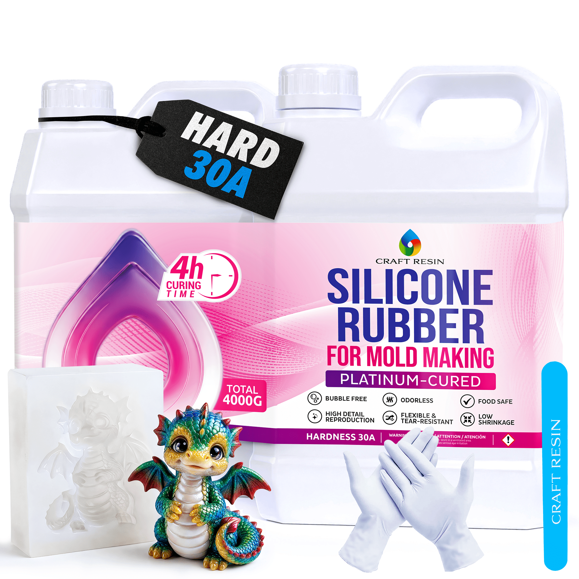 Silicone for Mold Making (30A) - 4000g - Craft Resin UK