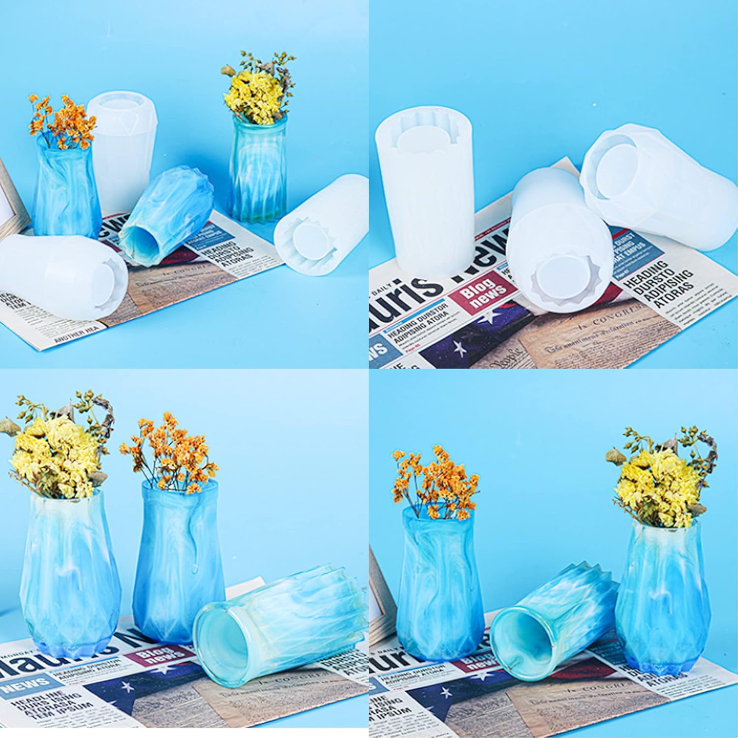 Vase Resin Moulds - set of 3 - Craft Resin UK